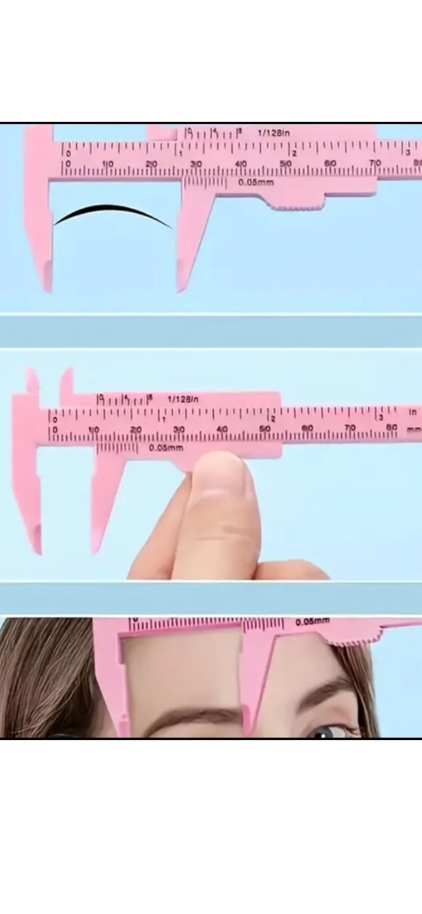 Paquímetro sobrancelha