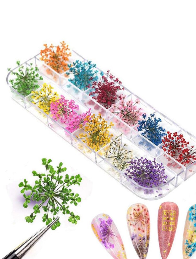 Flores Secas - Nail Art