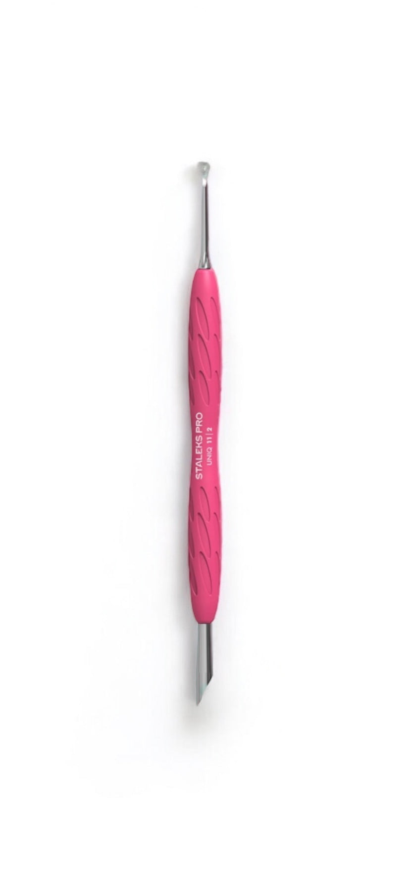 Espátula De Manicura Com Cabo De Silicone "Gummy" UNIQ 11 TYPE 2 (Espátula Inclinada + Anel)