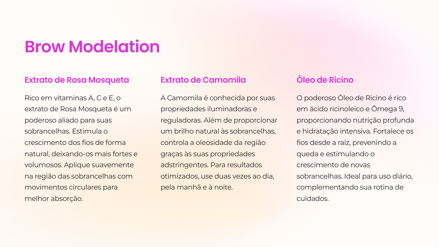 Sérum Brow Modelation Incolor