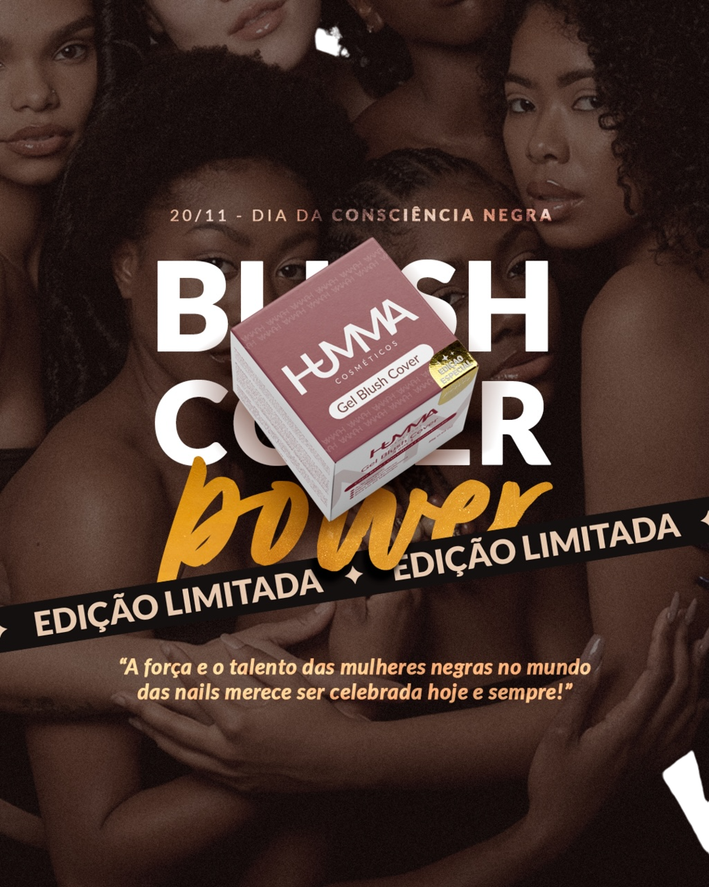 GEL BLUSH COVER 28G - EDIÇÃO ESPECIAL (somente na Black)