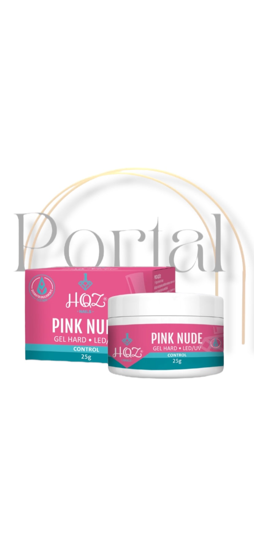Gel Pink Nude Hard Control 25g - HQZ Nails